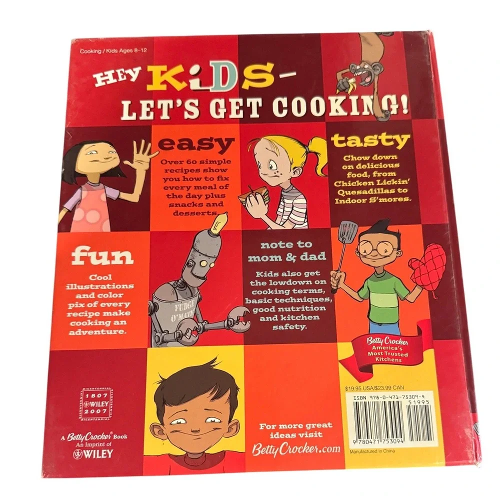 Betty Crocker Kids Cook! Cookbook‎ 2007 2nd Edition Spiral Bound Hardcover